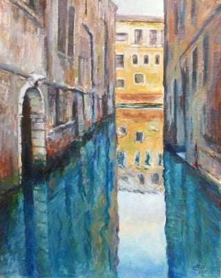 Venice Reflections Nr.3, Öl_lwd.81x65cm