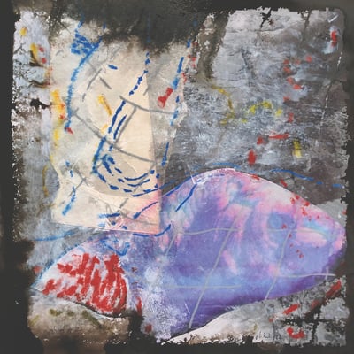 Wohin, #3, 2022, MT auf Fotodruck auf Dibond, 30x30 cm