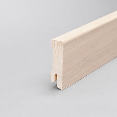 KGM Modern 58 Furnierleiste Eiche weiß geölt - 16 x 58 x 2400 mm