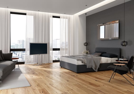 Edeldielen Manufaktur Landhausdiele Nut/Feder Eiche Ennstal Wie gewachsen 15x190x1800-2400mm