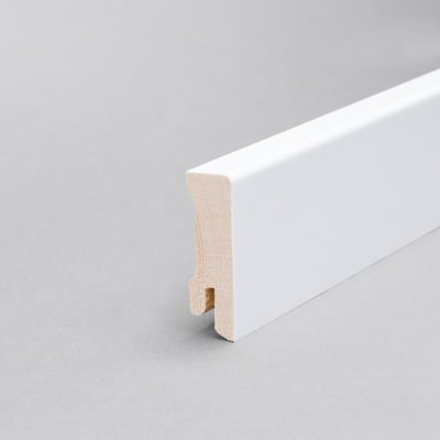 KGM Modern 40 Furnierleiste Weiß Starkfolie - 16 x 40 x 2400 mm