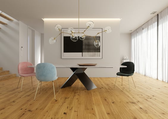 Edeldielen Manufaktur Landhausdiele Nut/Feder Eiche Zillertal Wie gewachsen 15x190x1800-2400mm