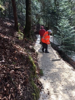 Feinverteilung mit Rechen