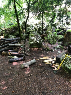 Material wurde schon vor einer Woche zum Spalten bereit gemacht