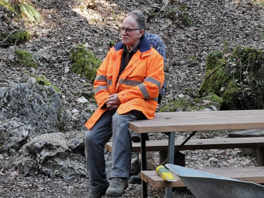 Der Walti schon mal erschöpft