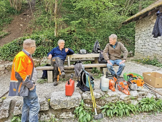 Ach ja, Mittagspause gab es auch noch.