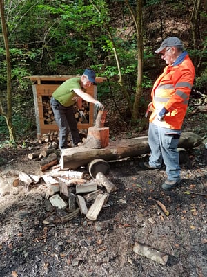 Sägen, Spalten ist angesagt