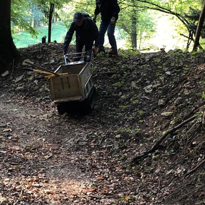 Abtransport von Geröll