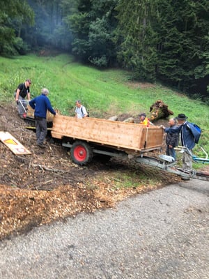 Bereit zum Abtransport