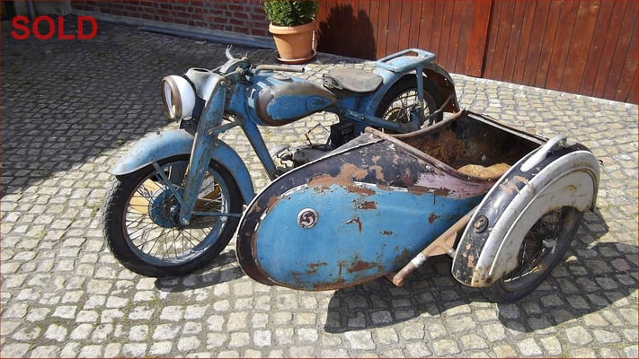 DKW NZ 500 mit Seitenwagen 