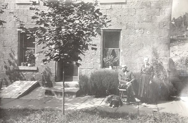 Archival photograph, 19th C., original inhabitants, Guernsey County, OH