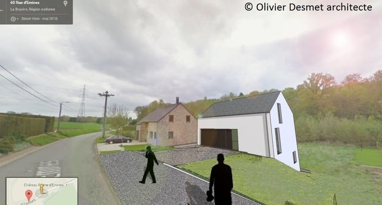 Construction d'une habitation basse énergie à La Bruyère.