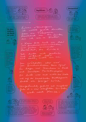 Druckgrafik "Ungeduscht, geduzt und ausgebuht"