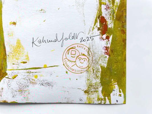 Signatur, Stempel – Rückseite "Ohne Titel #7"