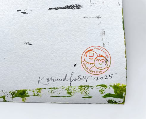 Signatur, Stempel – Rückseite "Ohne Titel #5"