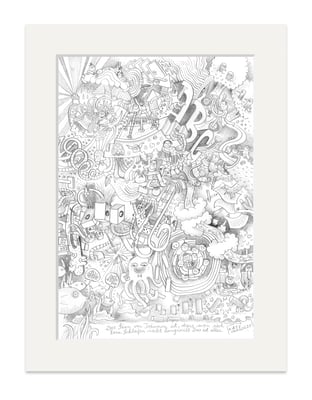 Originalzeichnung "Der Sinn von Träumen"