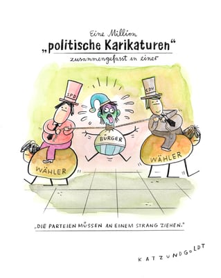 Originalzeichnung "Politische Karikaturen"