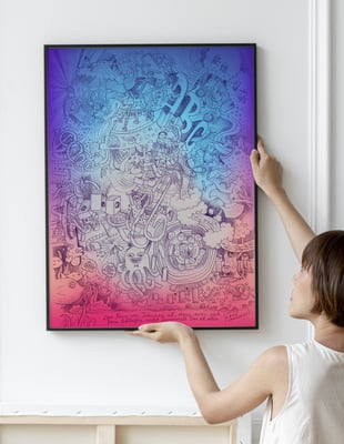 Im Raum – Variante "Farbverlauf"