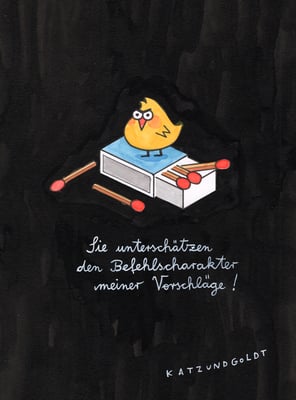 Originalzeichnung "Befehlscharakter"