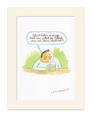  Originalzeichnung "Talent"