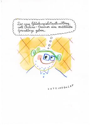 Originalzeichnung "Glücksspielstaatsvertrag"