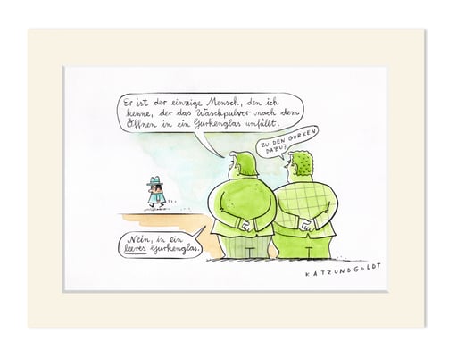 Originalzeichnung "Gurkenglas"