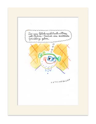 Originalzeichnung "Glücksspielstaatsvertrag"