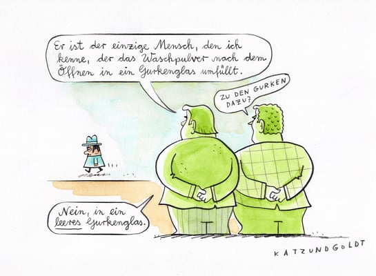 Originalzeichnung "Gurkenglas"