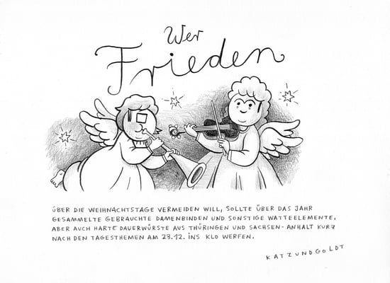 Originalzeichnung "Frieden vermeiden"