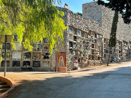 der grosse Friedhof von Barcelona