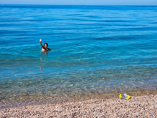 und geniessen das erfrischende Meer