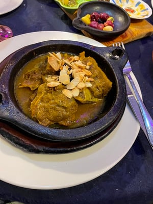Lamm-Tajine - schmeckt wirklich gut zum Abschluss unserer Marokkotour