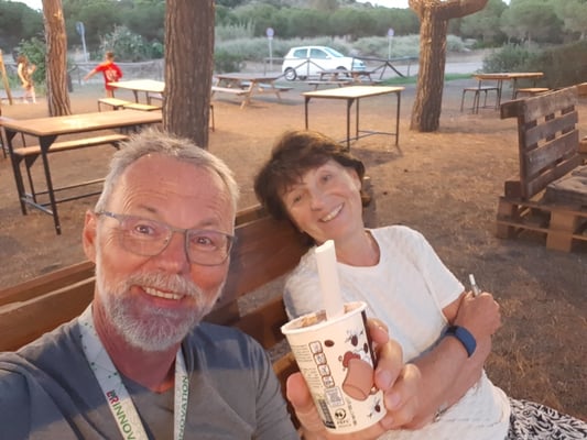 am Abend noch ein Absacker an der Bar - für mich ein Glacé ;-)