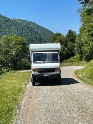 die Sicht "in" die Führerkabine