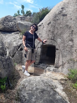 ziemlich klein, die Eingänge ...