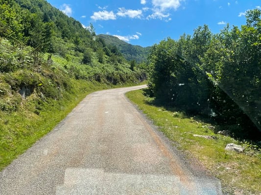 die Sicht aus der Führerkabine