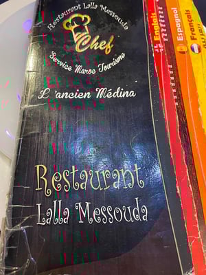 die Menükarte ist bereits etwas "vergriffen"