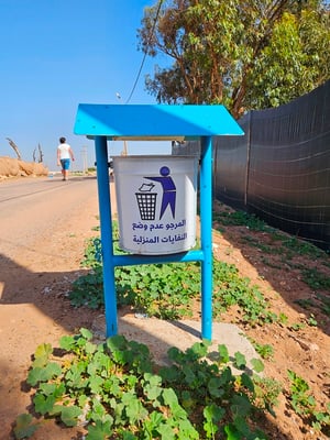 und tolle Abfalleimer ...