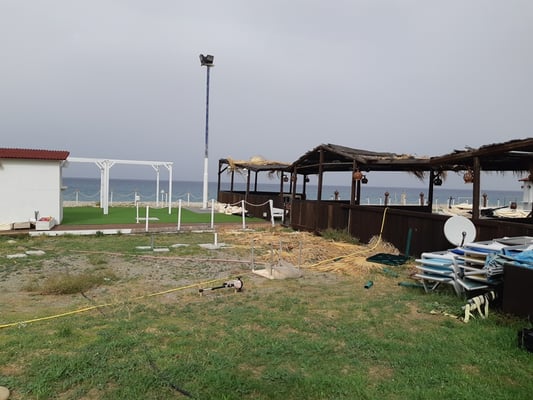 die Calypso-Bar sieht hoffentlich im Sommer besser aus