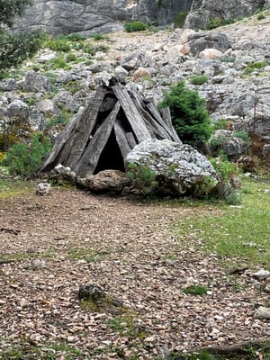 seltsame Unterkünfte auf dem Weg