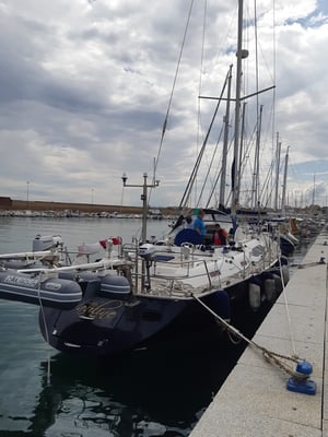 ein stolzes Schiff, 17 m lang und fast 5 m breit, mit 7 Schlafplätzen