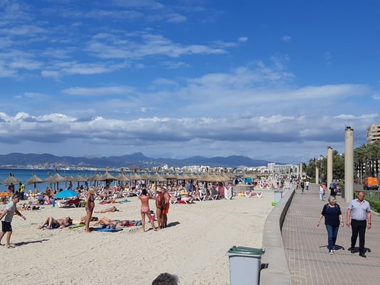 der Strand von Palma, also Playa de Palma
