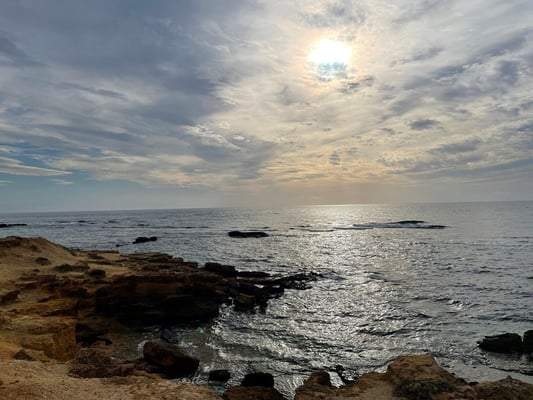 auch der Sonnenuntergang wäre schön - leider hat es zuviele Wolken