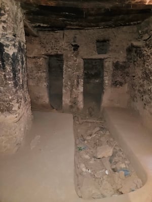 hier musste jeder vor dem Gebet Hände, Füsse und das Gesicht waschen