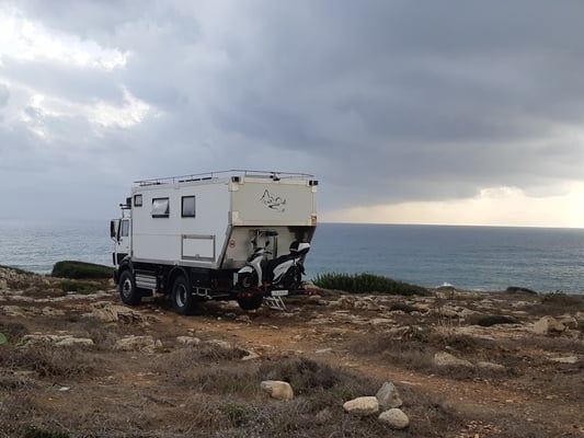 Unser Stellplatz neben der alten Ziegeleifabrik