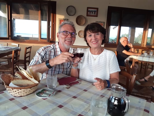 die Nachspeise haben wir leider nicht fotografiert: hausgemachtes Aprikosen-Tiramisu