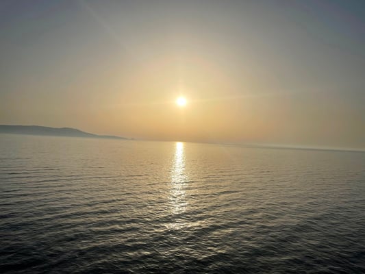 am Abend erwartet uns nochmals ein schöner Sonnenuntergang ...