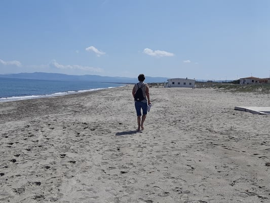 ... ok, eine Spaziergängerin ist hier unterwegs ;-)