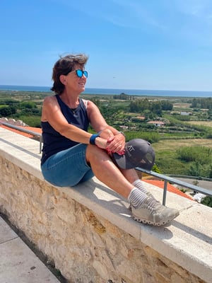 Blick in die Ferne, in diesem Fall Richtung Meer