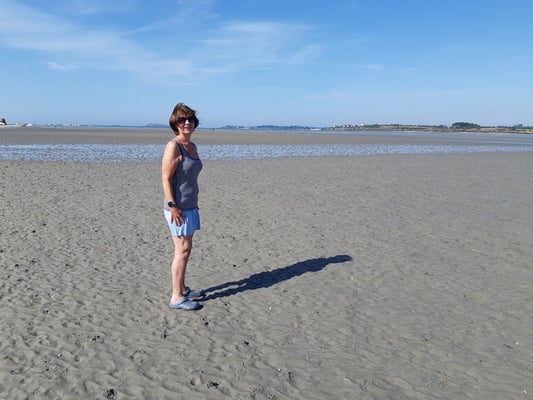 Da ist bei Flut mehr als 2m tief Wasser ...